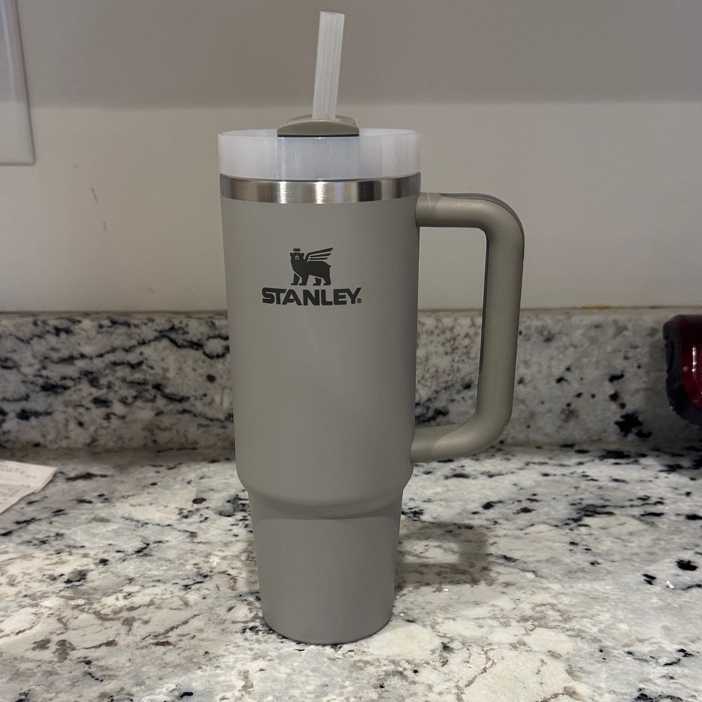 Stanley Taupe Travel Mug with Handle